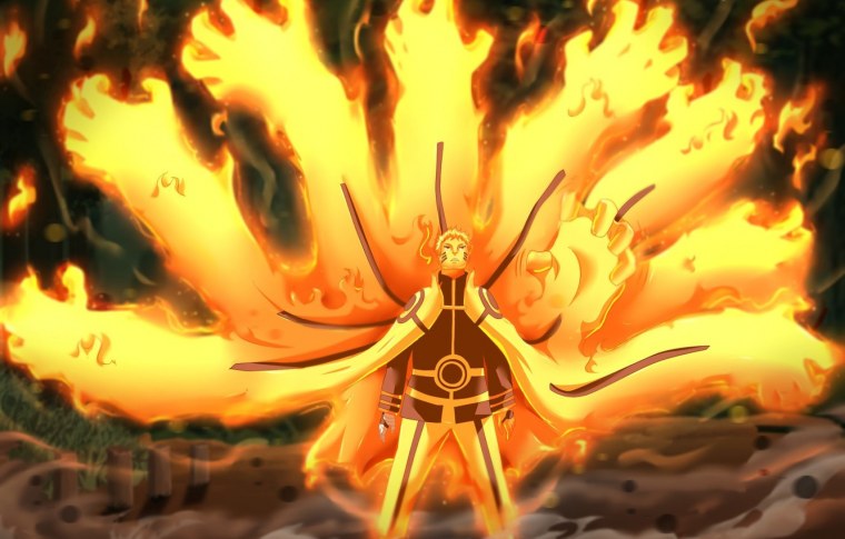 Наруто Хокаге и курама