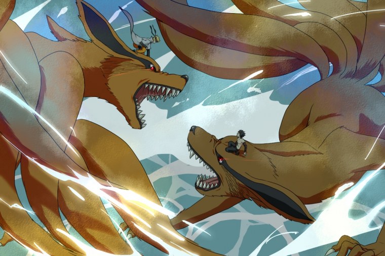 Наруто лиса курама