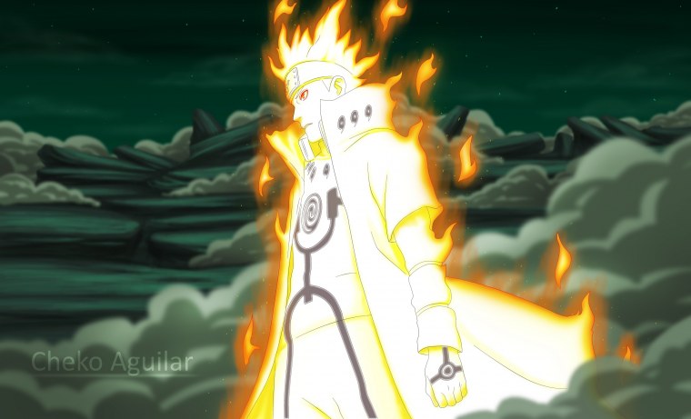 Минато в режиме Девятихвостого