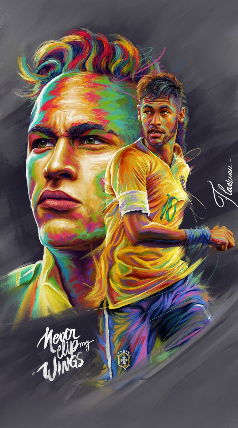 Неймар портрет вектор