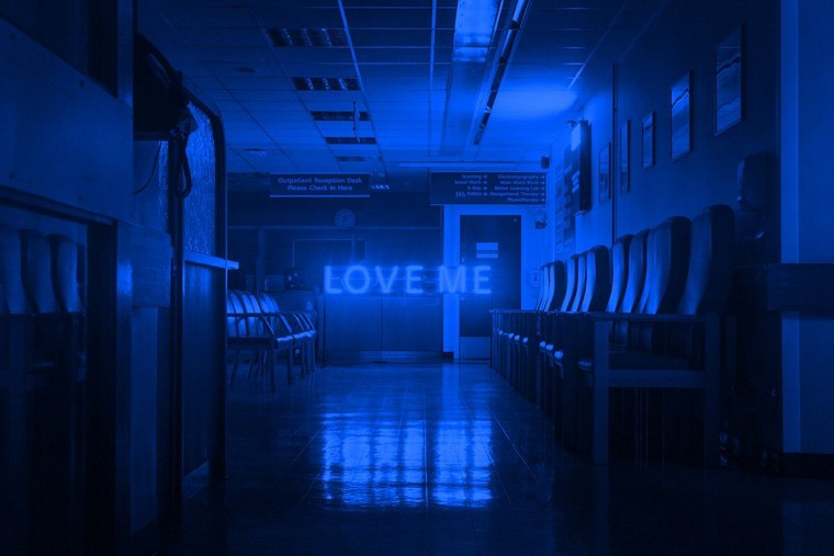 Эстетика школы в голубом цвете