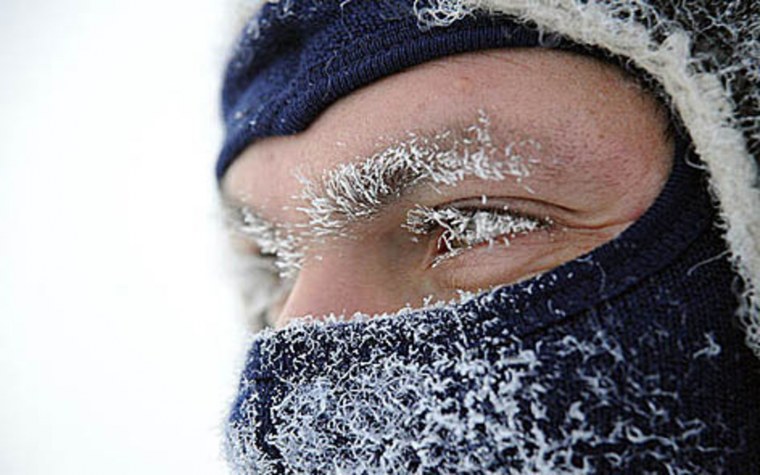 Человек на холоде