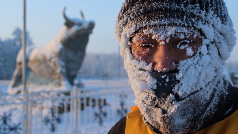 Девушка зимой