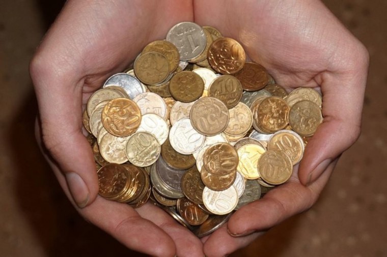 Мелочь в руке