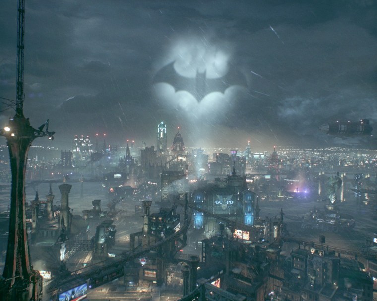 Знак Бэтмена в небе прикол