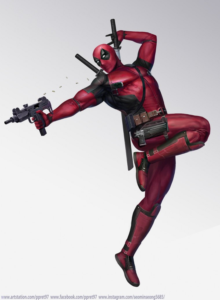 Дэдпул в полный рост в хорошем качестве