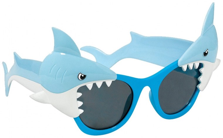 Акула в очках рисунок