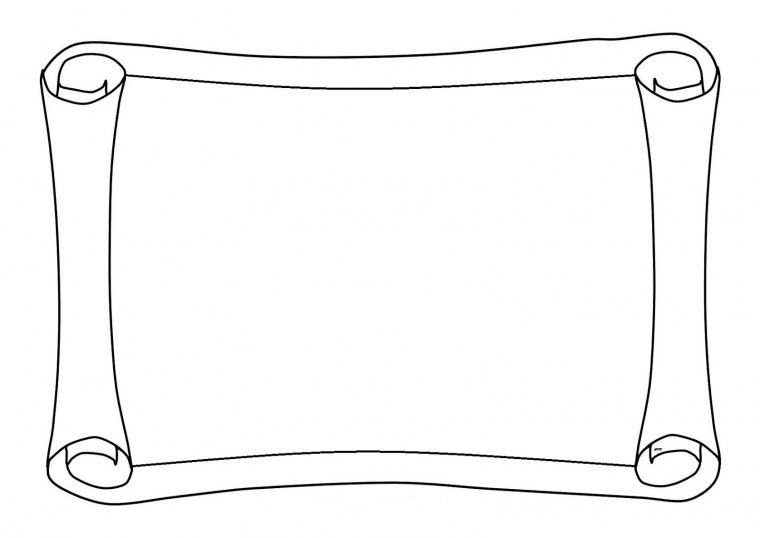 Свиток рисунок раскраска