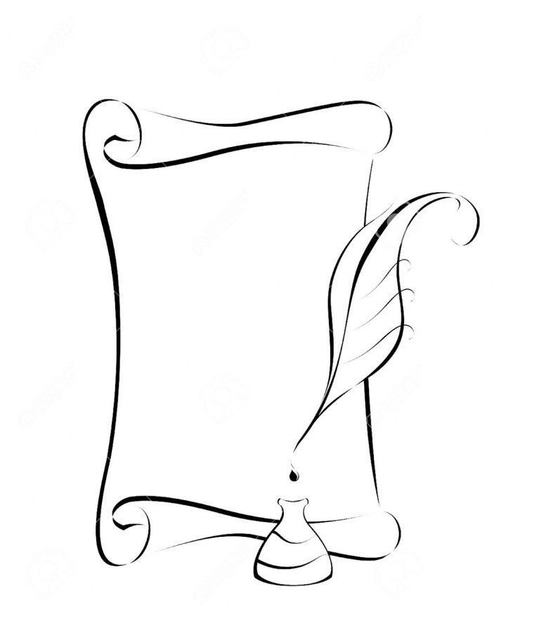 Свиток черно белый