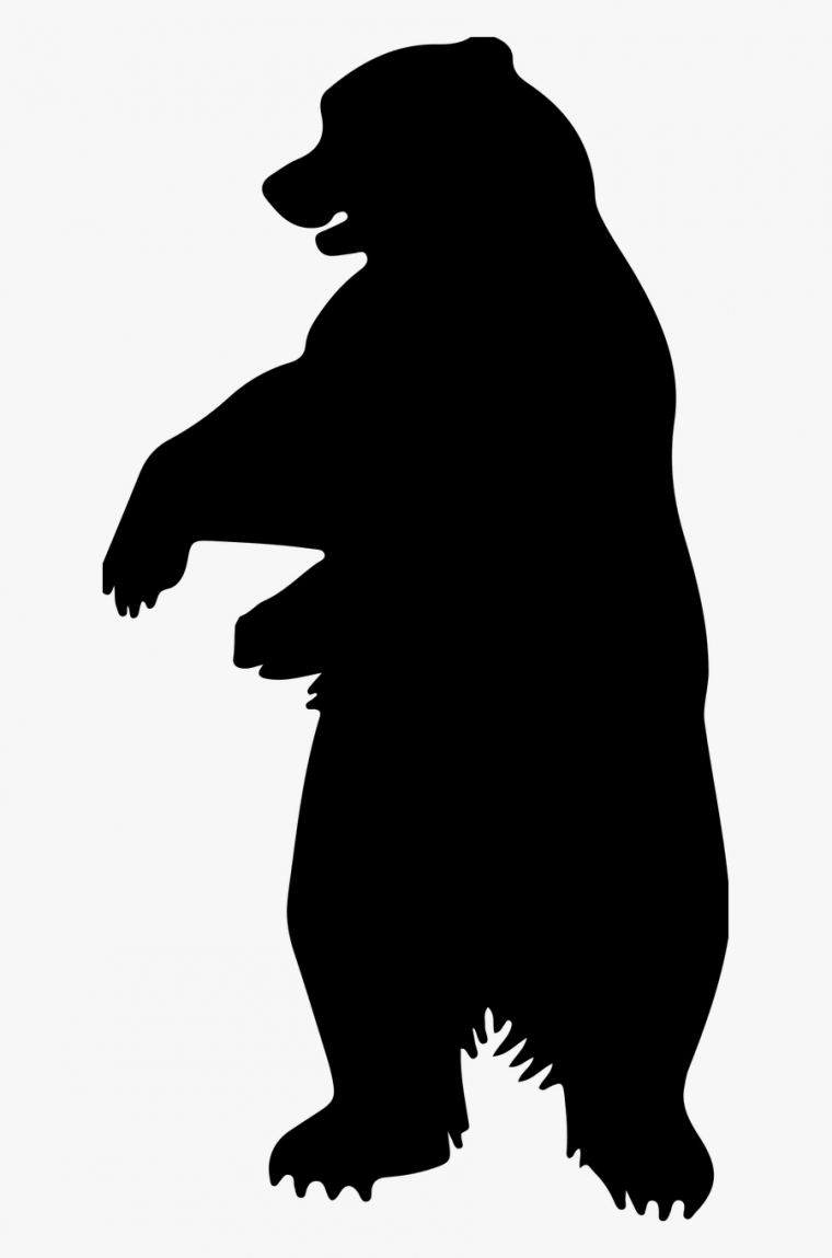 Силуэт медведя для вырезания