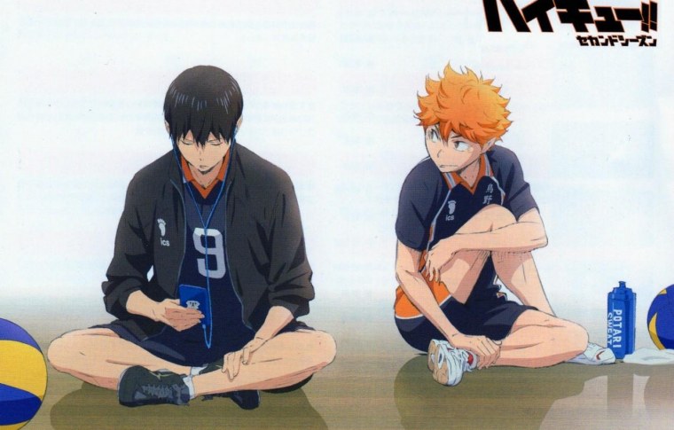 Аниме волейбол Хината и Кагеяма