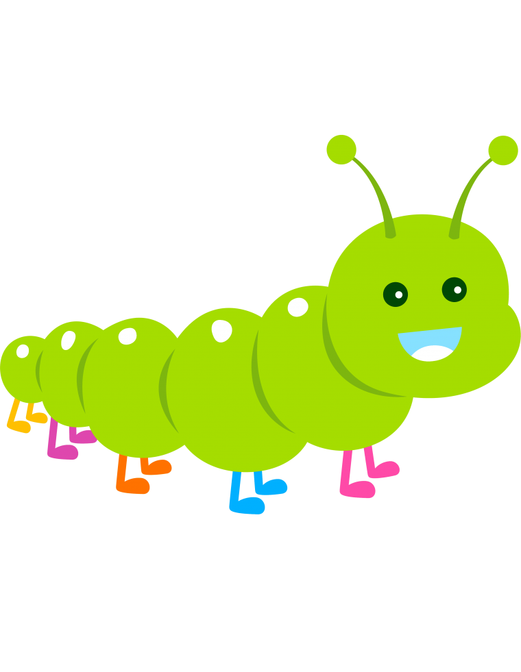 Гусеница иллюстрация