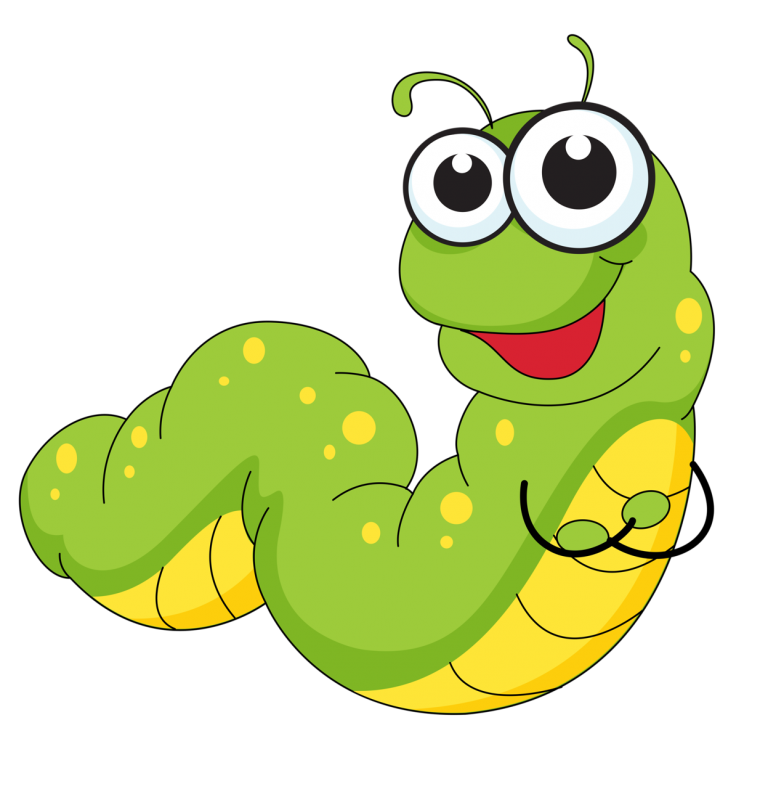 Гусеница листовертка на ниточке