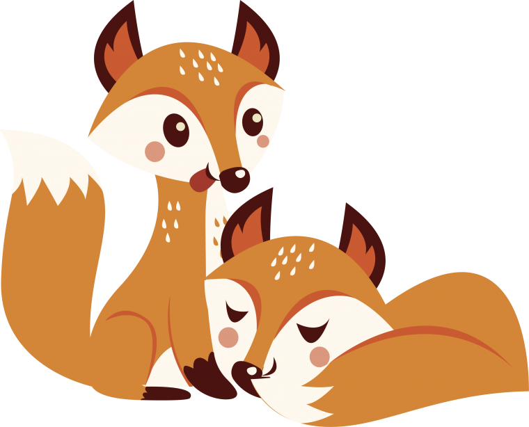 Лисичка рисунок