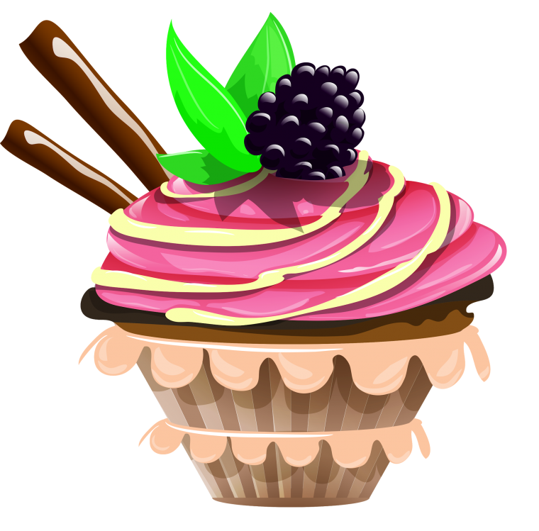 Тортик в мультяшном стиле