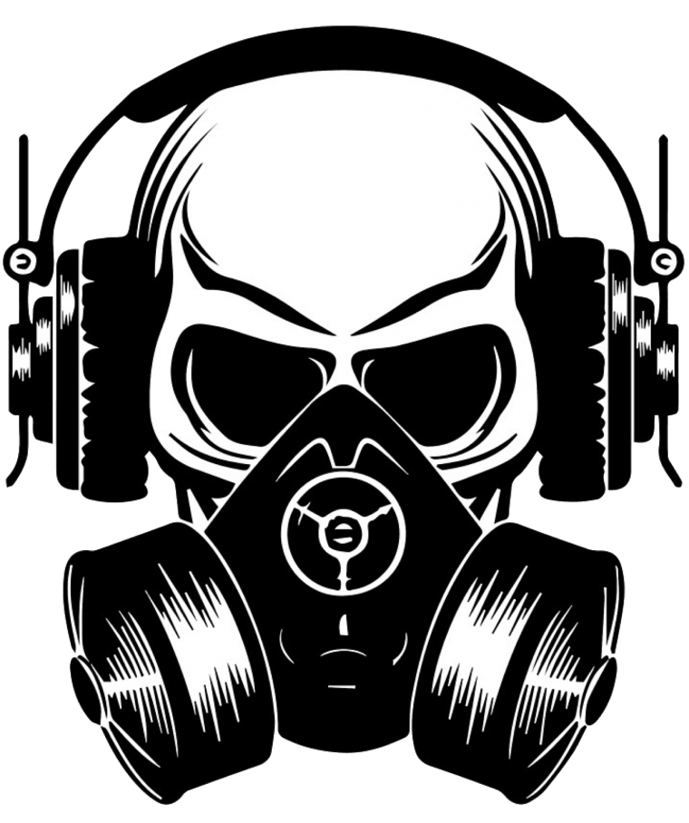 Череп в респираторе