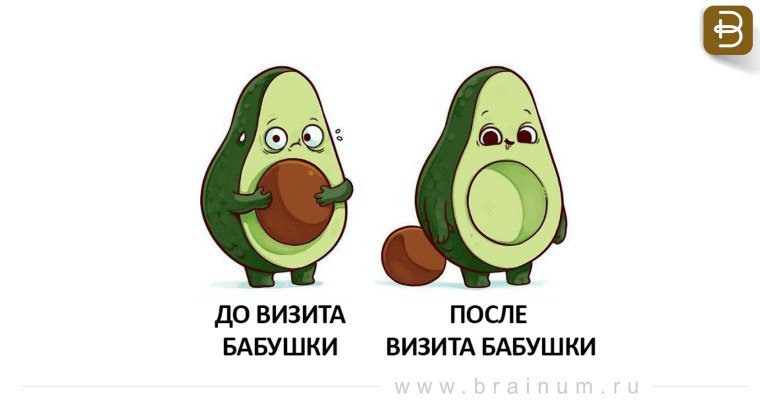 Авокадо на желтом фоне