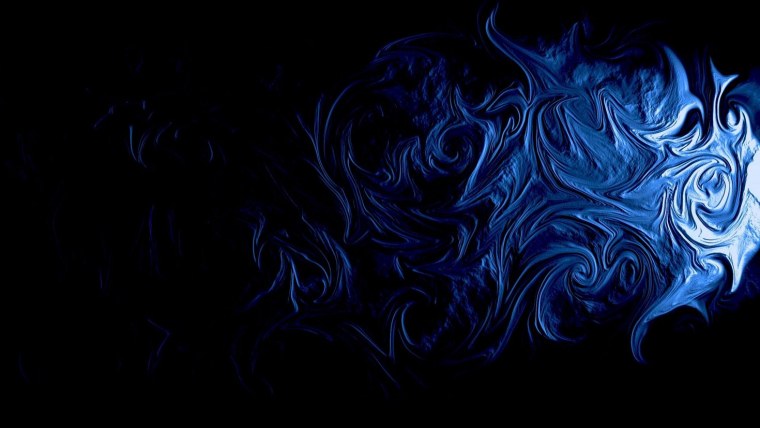 Синие узоры на черном фоне