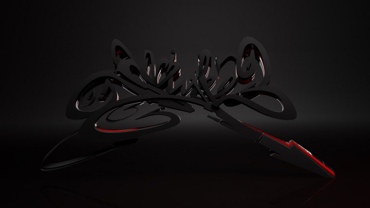 Стильные черные обои на рабочий стол