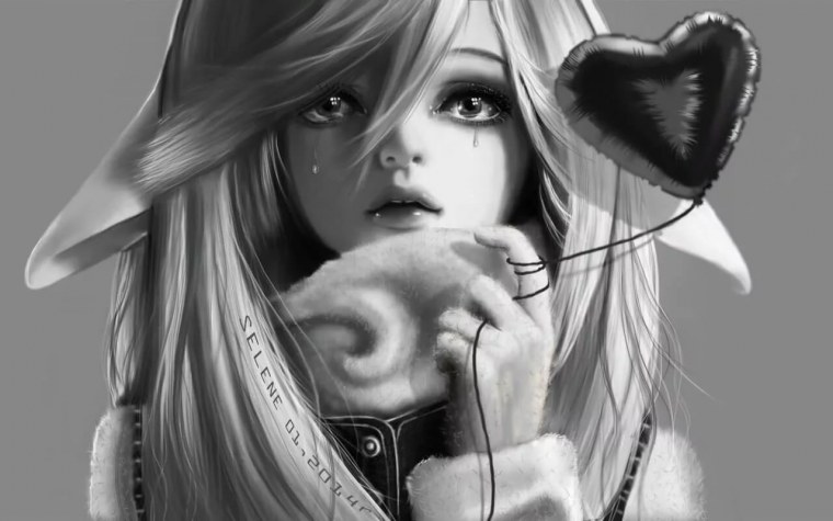 Красивая девушка арт