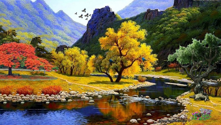 Пейзажи диамонд Пайнтинг