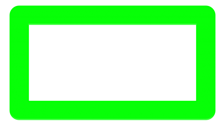 Зеленый прямоугольник на прозрачном фоне