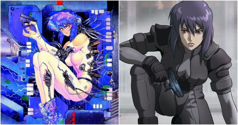 Мотоко Кусанаги призрак в доспехах 2002