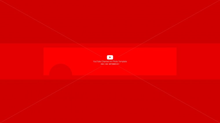 Красный баннер для ютуба