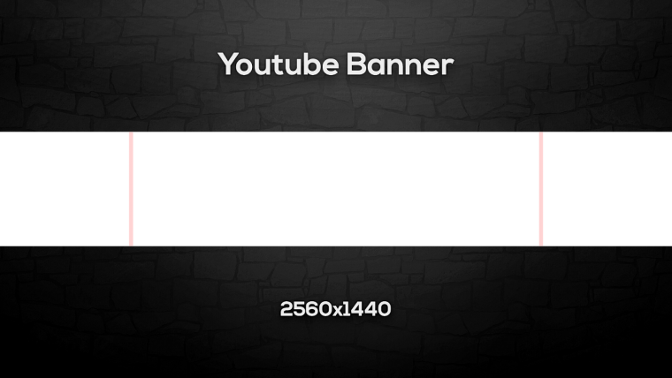 Шаблон шапки для youtube