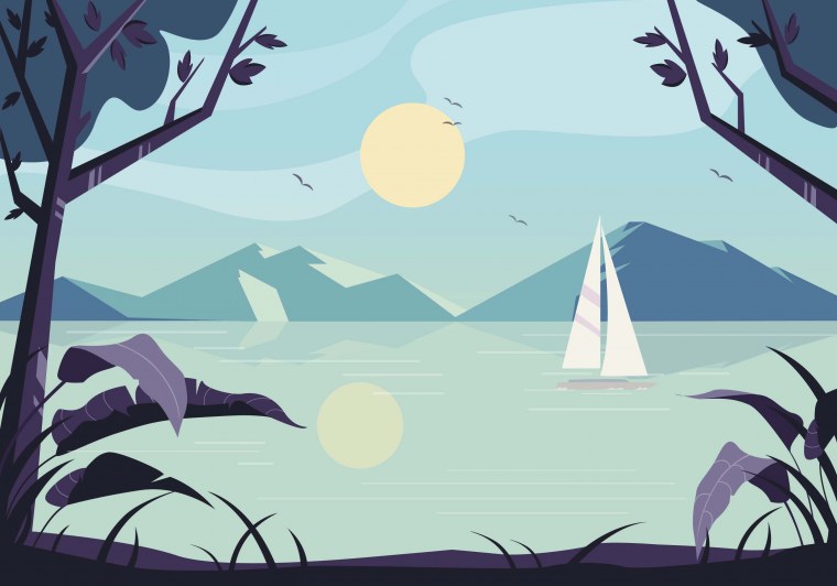 Пейзаж Минимализм