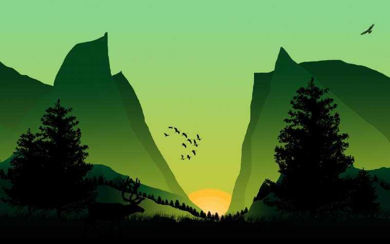 Пейзаж для фотошопа