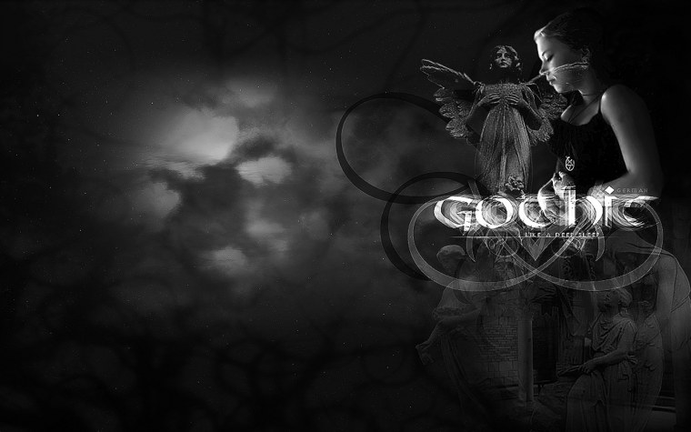 Готика обои черные