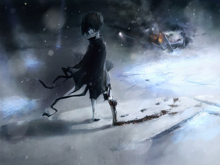 Одинокий мальчик арт