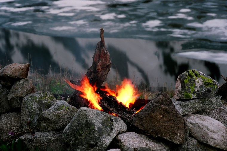 Огонь на горе