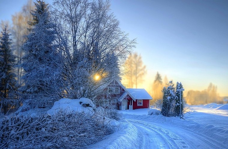 Зима в деревне