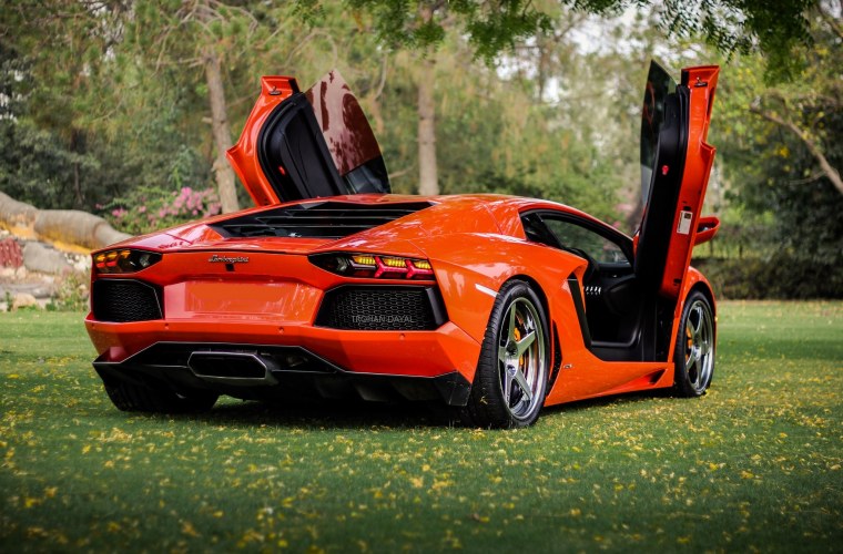 Lamborghini, Orange, Aventador, lp700-4