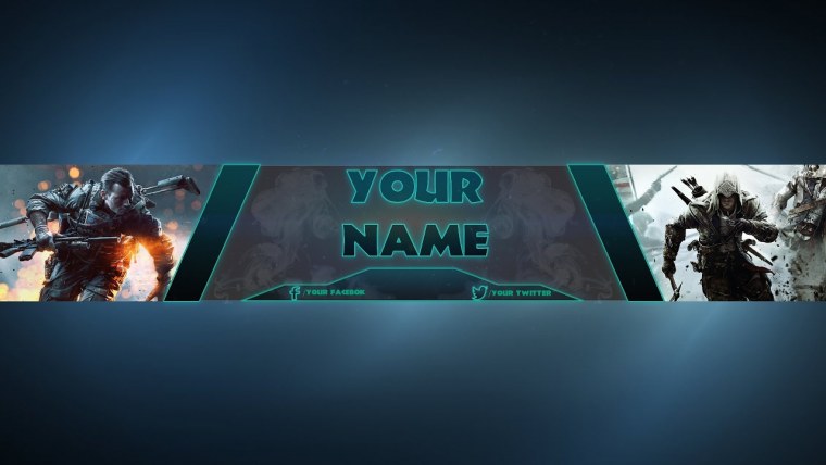 Шапка для канала геймера