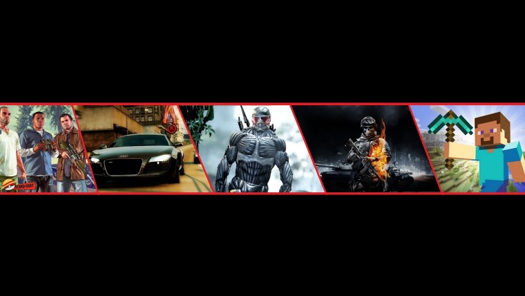 Шапка для игрового канала без текста