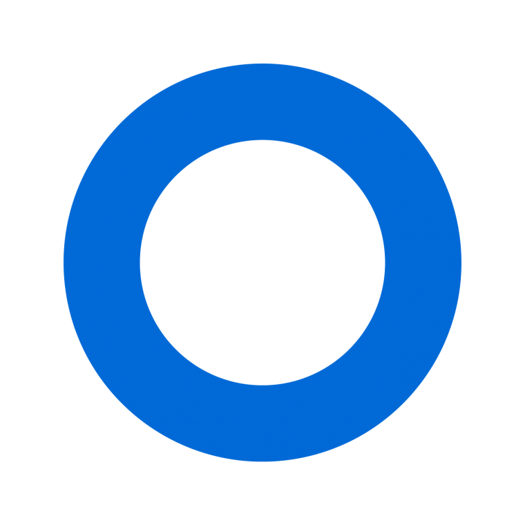 Синий круг на белом фоне