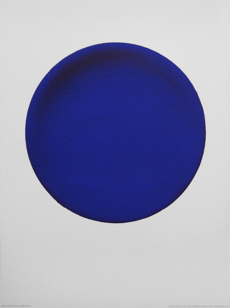 Синий кружок