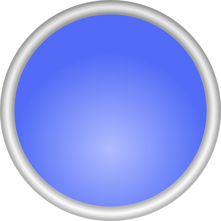 Голубой круг на прозрачном фоне