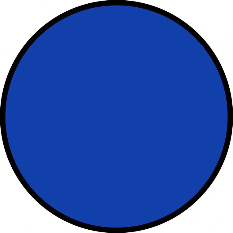 Темно синий круг