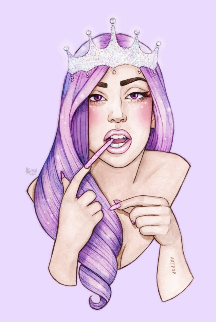 Фиолетовые рисунки для срисовки