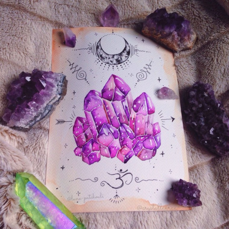 Скетчбук Кристаллы