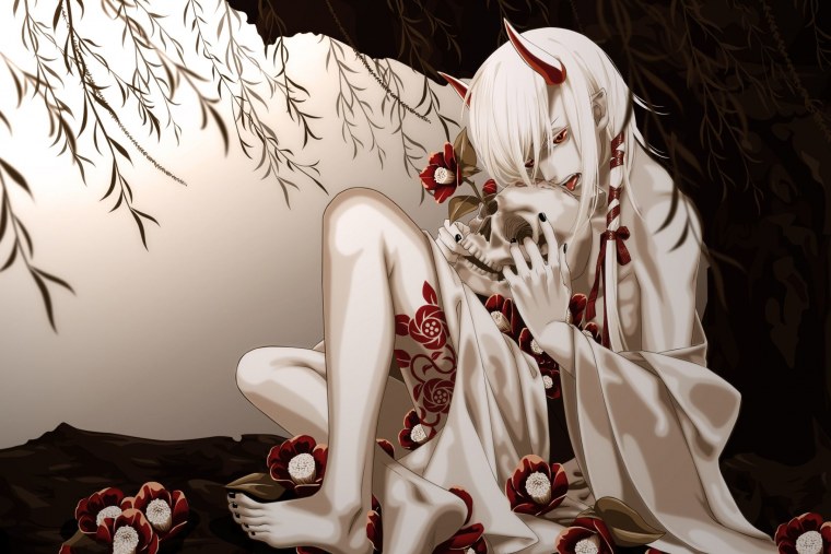 Череп аниме персонажа