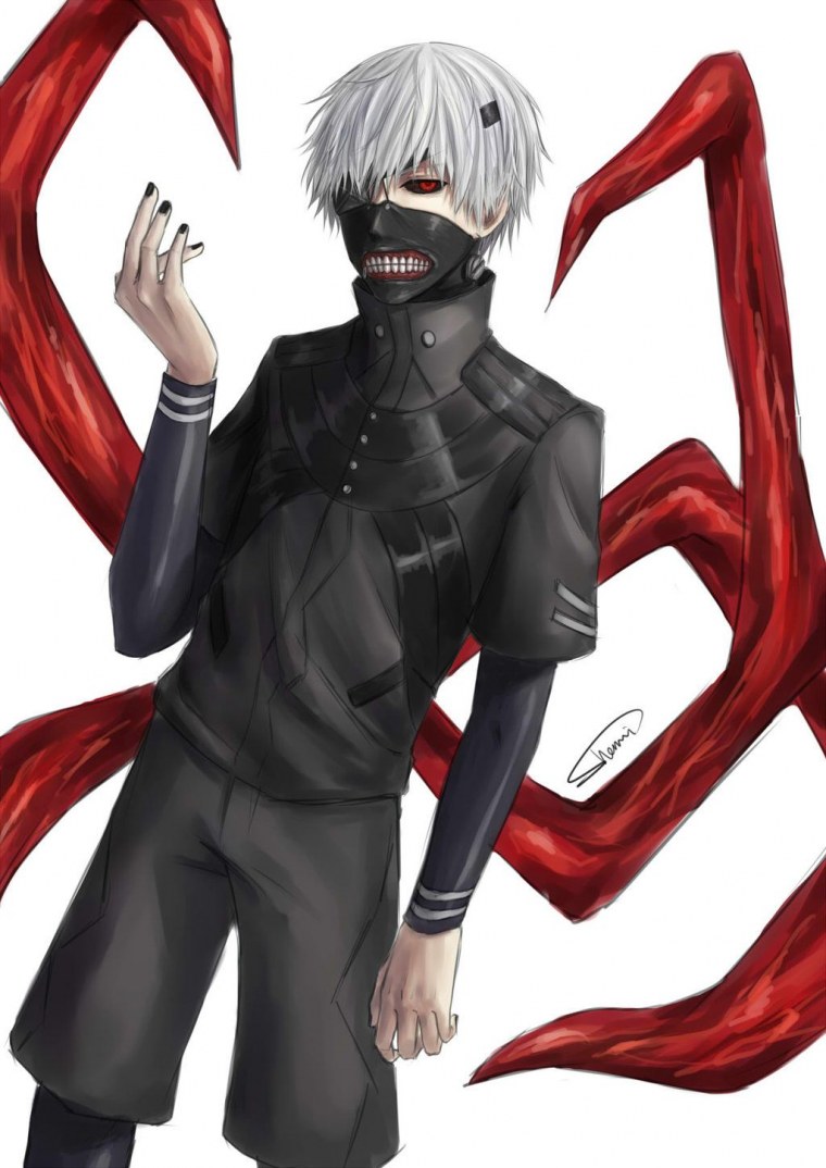 Канеки Кен в полный рост с кагуне