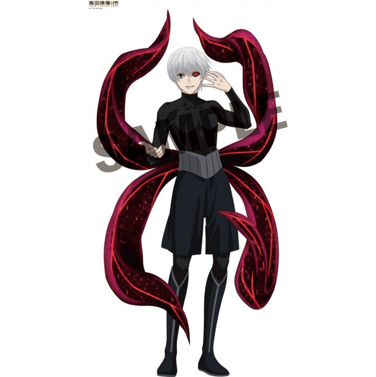 Канеки Кен на белом фоне