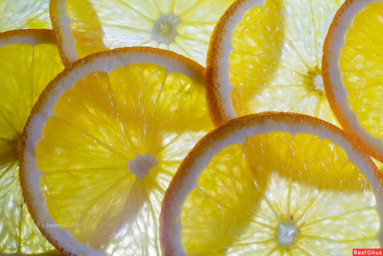 Фрукты макро