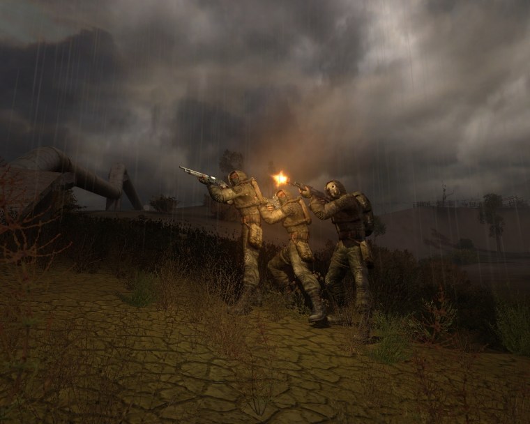 Сталкер тень Чернобыля арт перестрелка