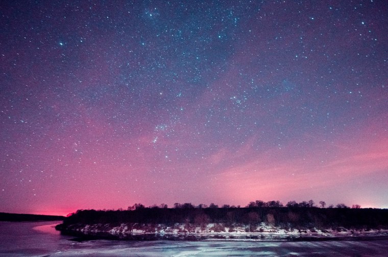 Ночное небо со звездами